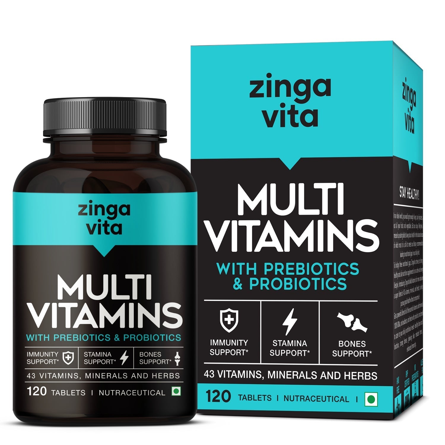 Zingavita Multivitamin Tablets - 120 tabs