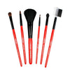 Vega Set of 6 Make up Brushes - Red