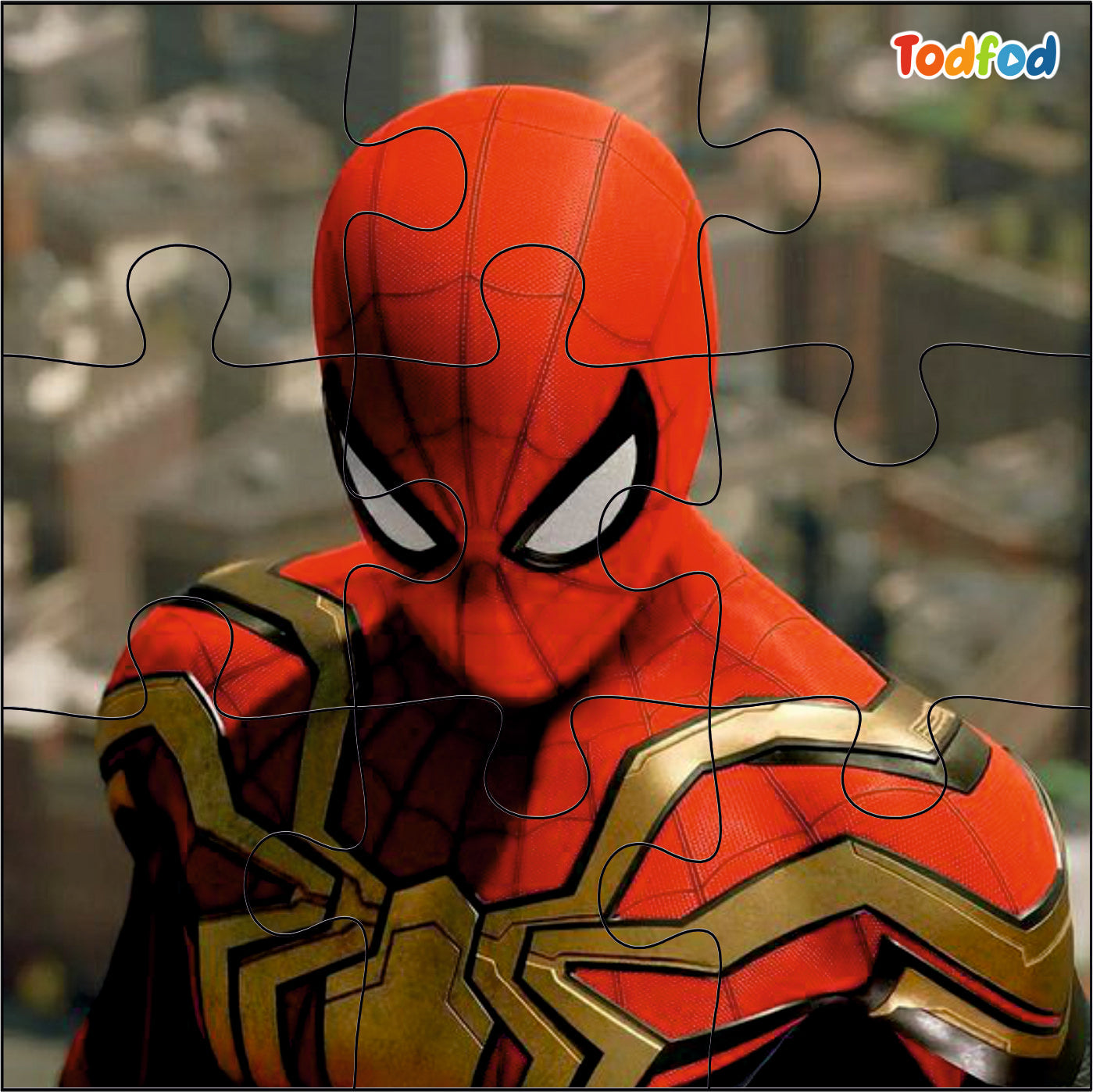 Wooden Jigsaw Puzzles - Marvel Avengers Anime Cartoon Characters for Kids (54 Pieces)