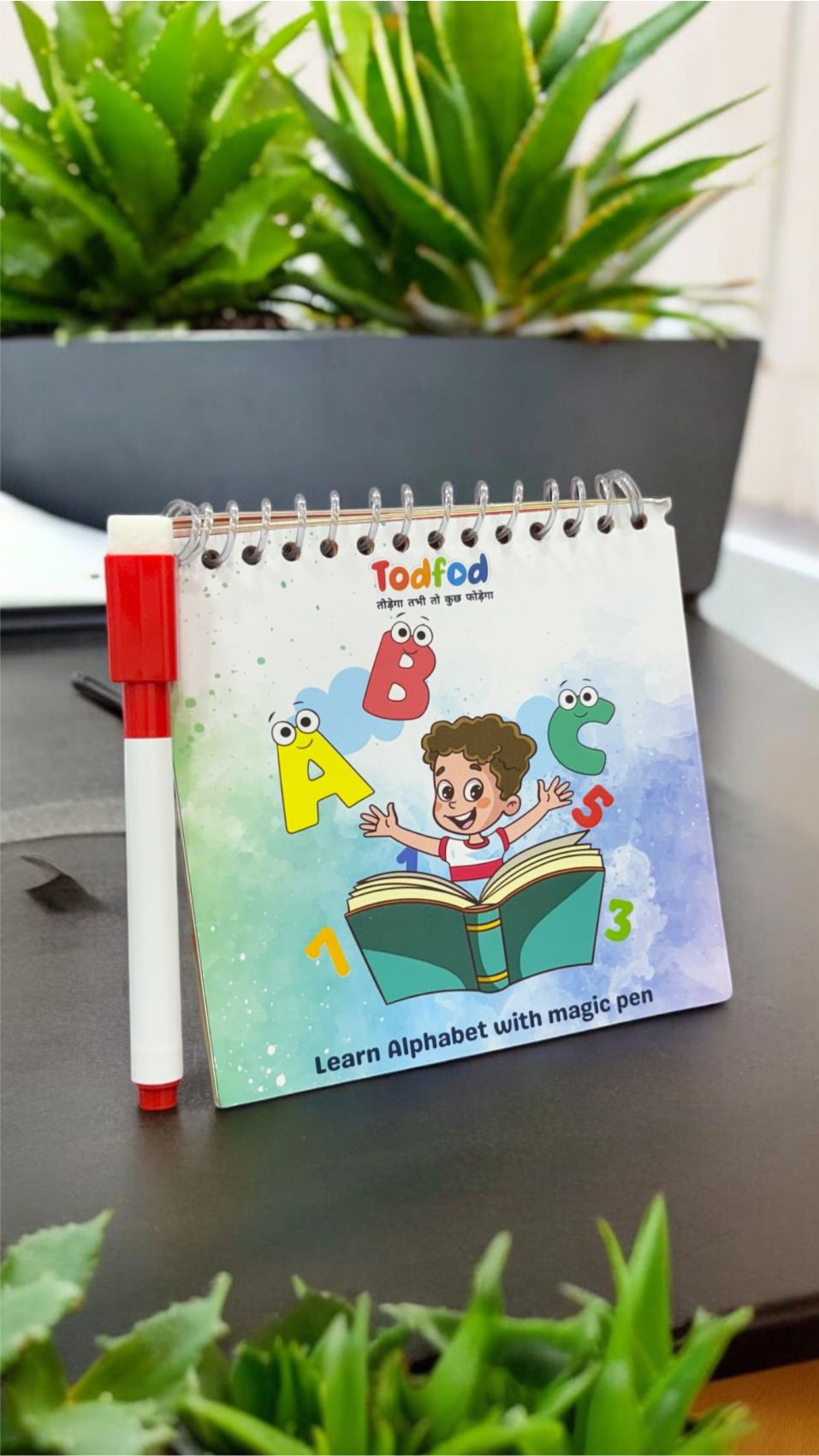 ABCD Spiral Writing Practice Book
