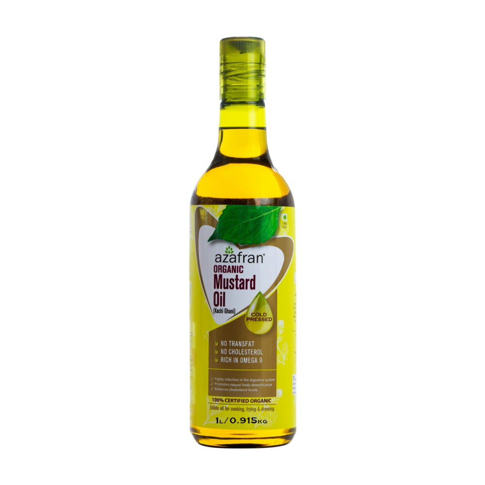 Azafran Organic Mustard Oil (Cold Pressed) - 1l
