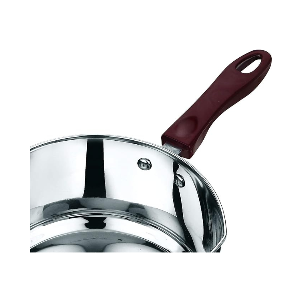 Vinod Stainless Steel Milkpan/saucepan Set of 2 - 1 Litre and 1.6 Litres