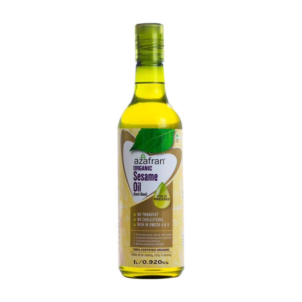 Azafran Organic Sesame Oil (Cold Pressed) - 1l
