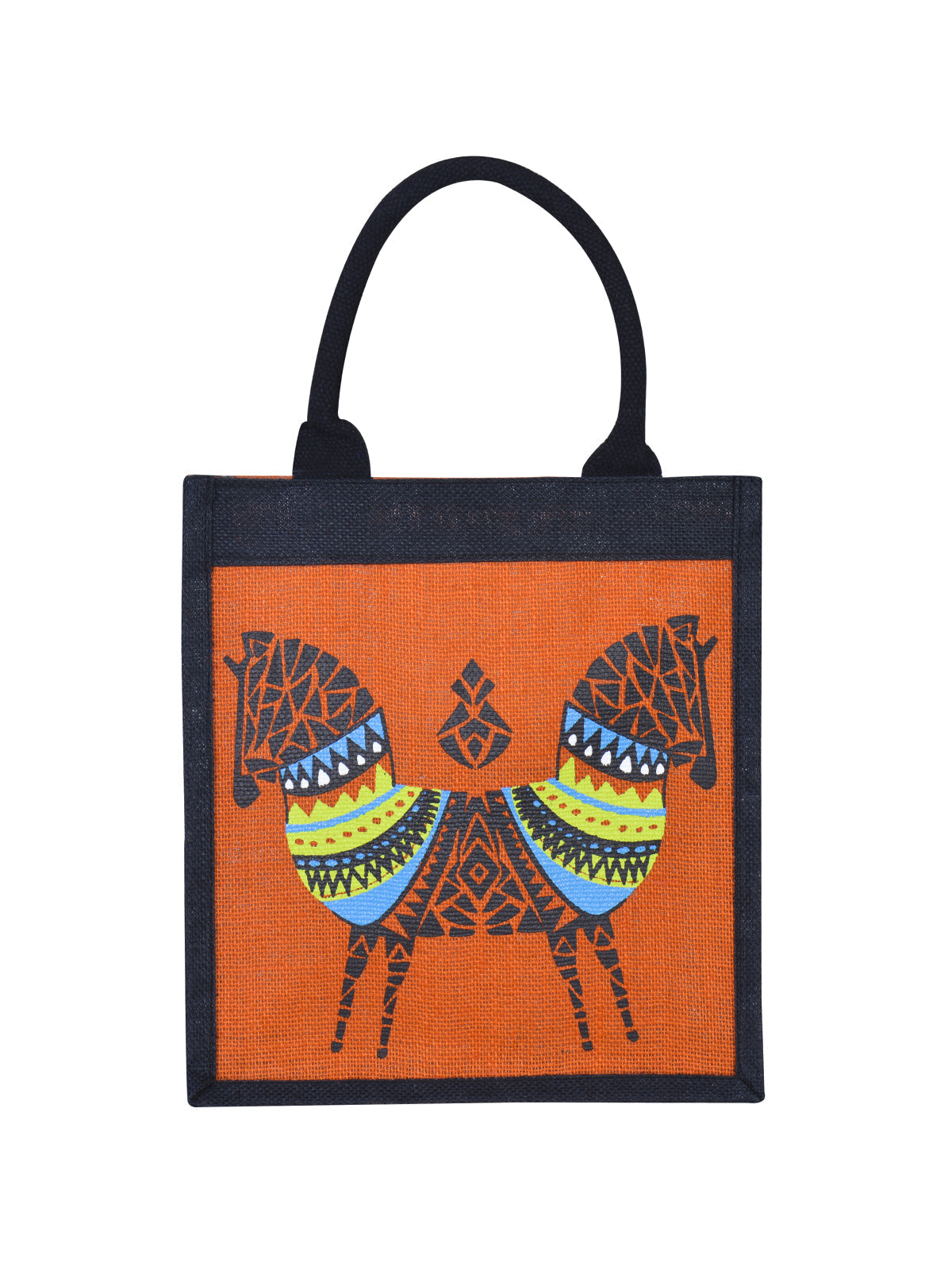 Jute Cottage Double Zebra Print Lunch Bag
