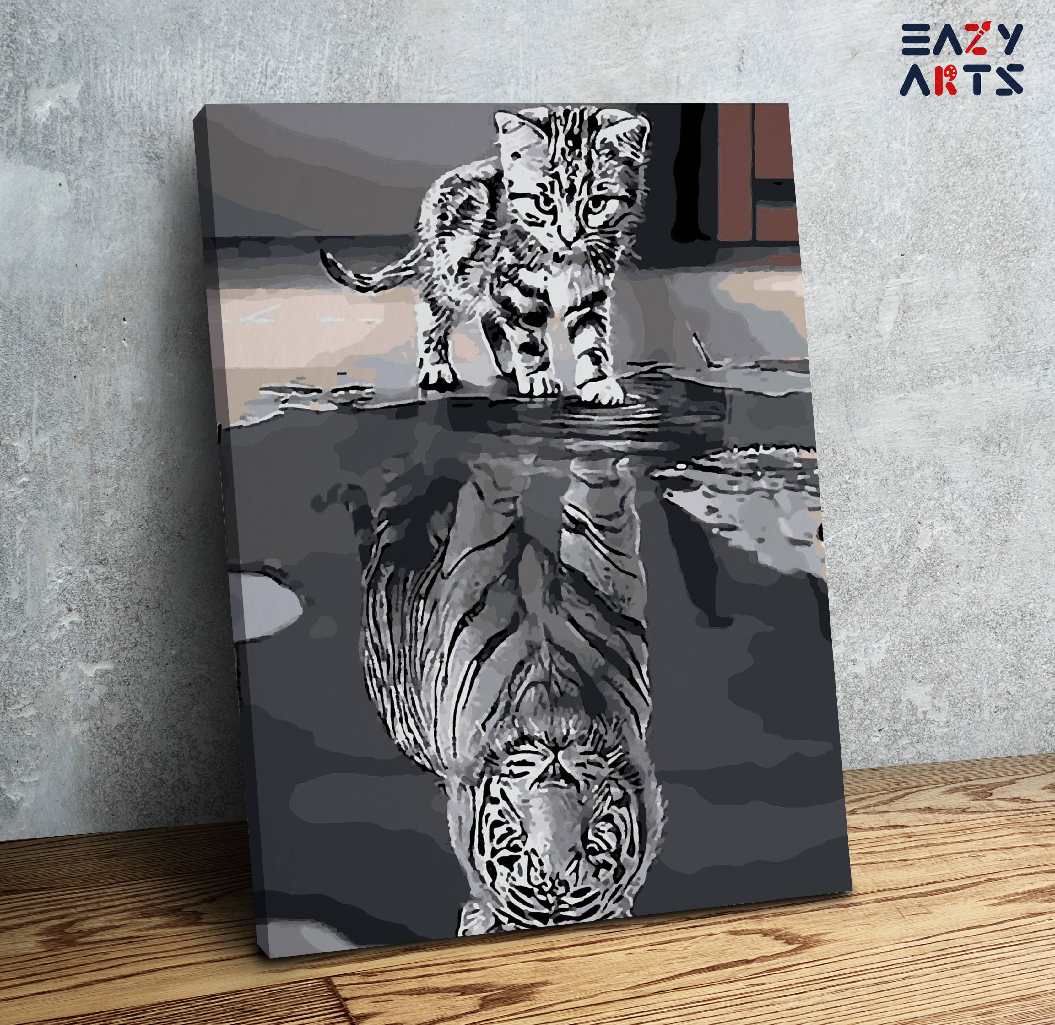 Cat As Tiger Paint by Numbers Kit