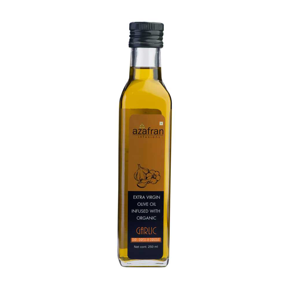 Azafran Garlic Infused Extra Virgin Olive Oil - 250 ml