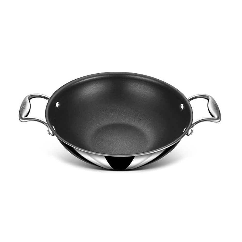 Stahl Triply Stainless Steel Nevrstick Kadhai With Lid | Artisan 5322 | 22 Cm | 2.0 Liters