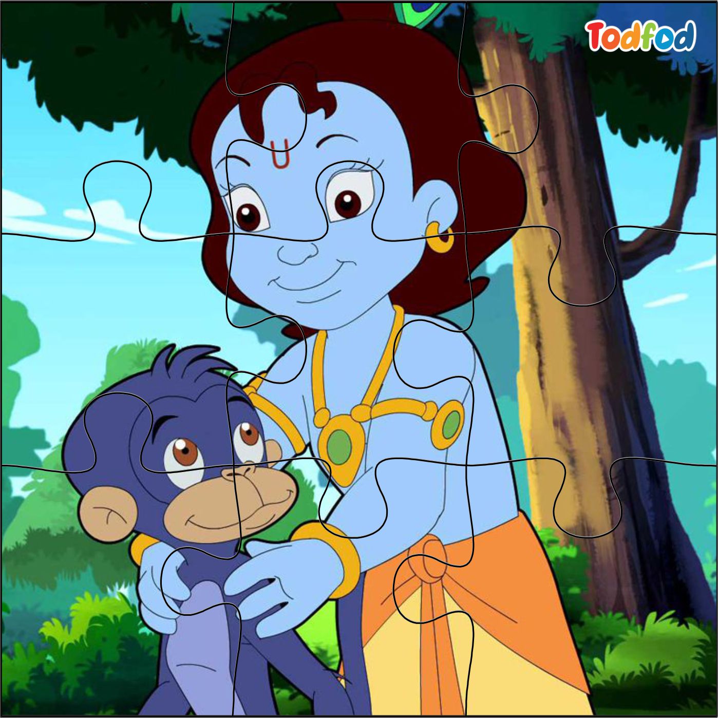 Wooden Jigsaw Puzzles - Chota Bheem & Friends Anime Cartoon Characters