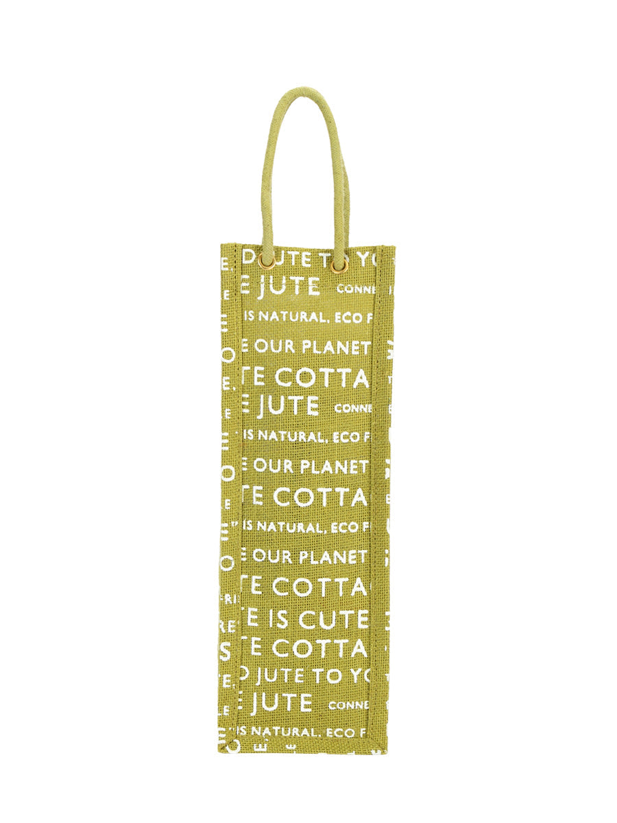 Jute Cottage Bottle Bag Jute Cottage Printed