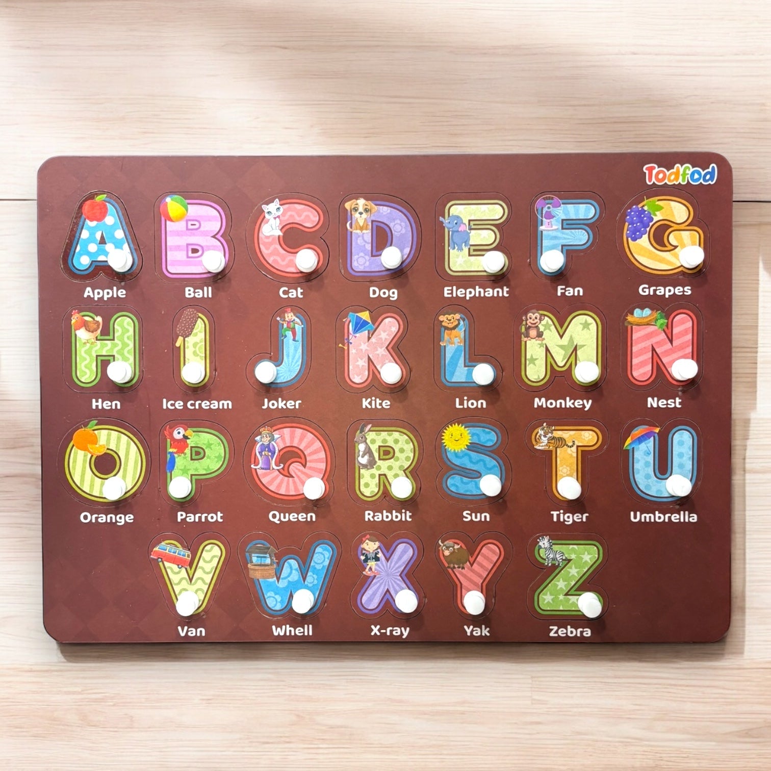 Wooden  ABCD 4-in-1 Learning Board