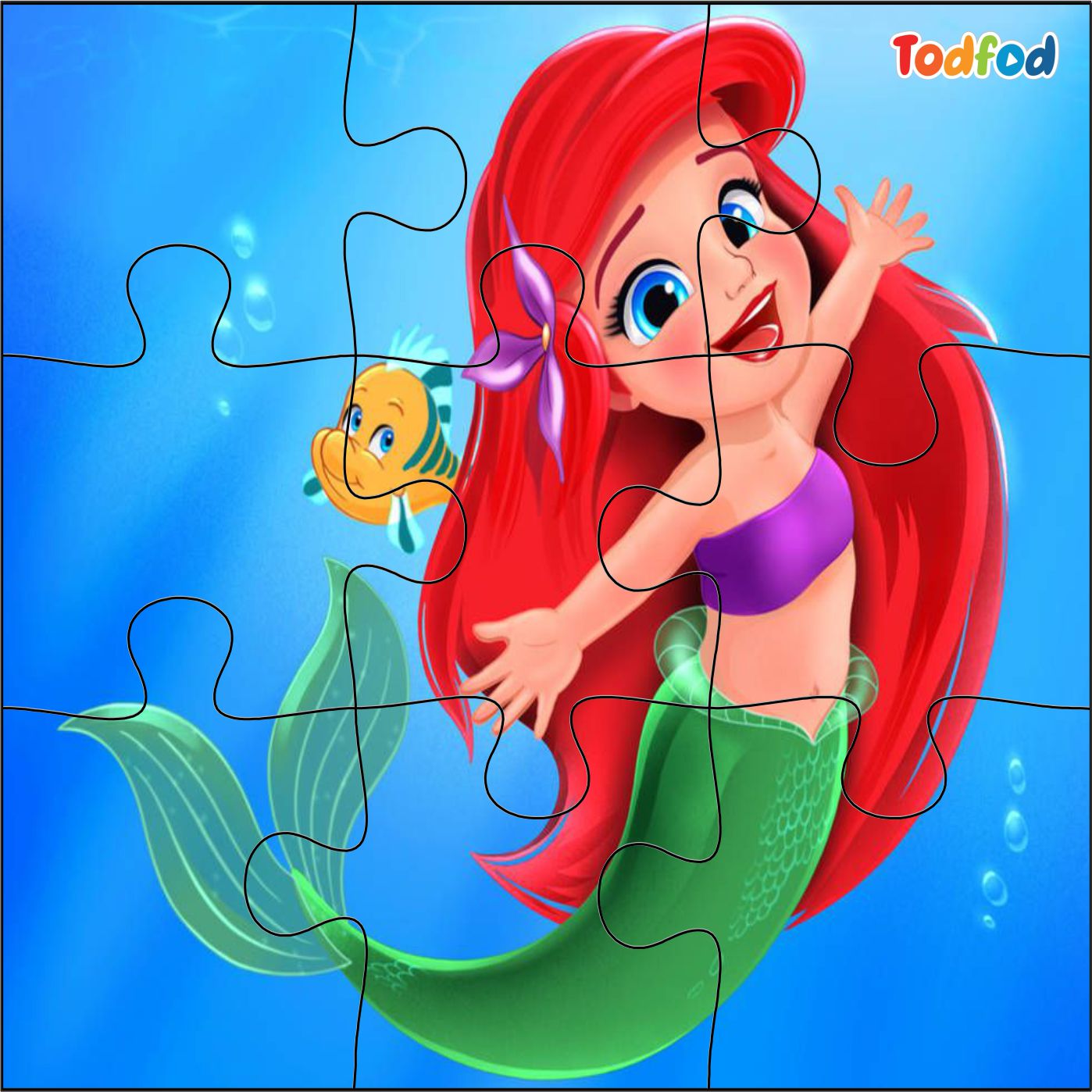 Wooden Jigsaw Puzzles - Ariel and Friends Disney Anime Cartoon Characters