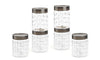 CELLO Checkers PET Canister Set of 6 (650 ml)