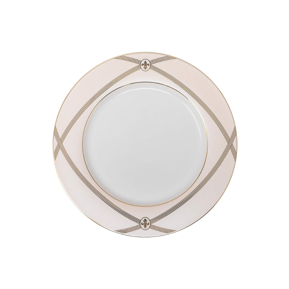 Bergner Bone China Dinner Plate Set - 6 Pieces | White