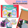 Kidsy-Wincy Diy Paper Weaving Wall Decor Set of 3 Animal Activity Kit- Elephant Rabbit  Cat