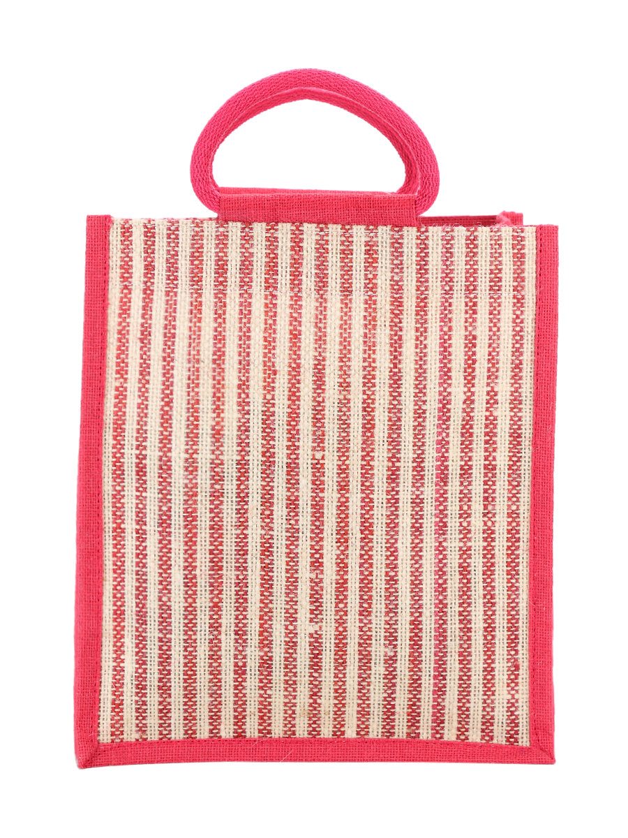 Jute Cottage Jute Stripe Lunch Bag