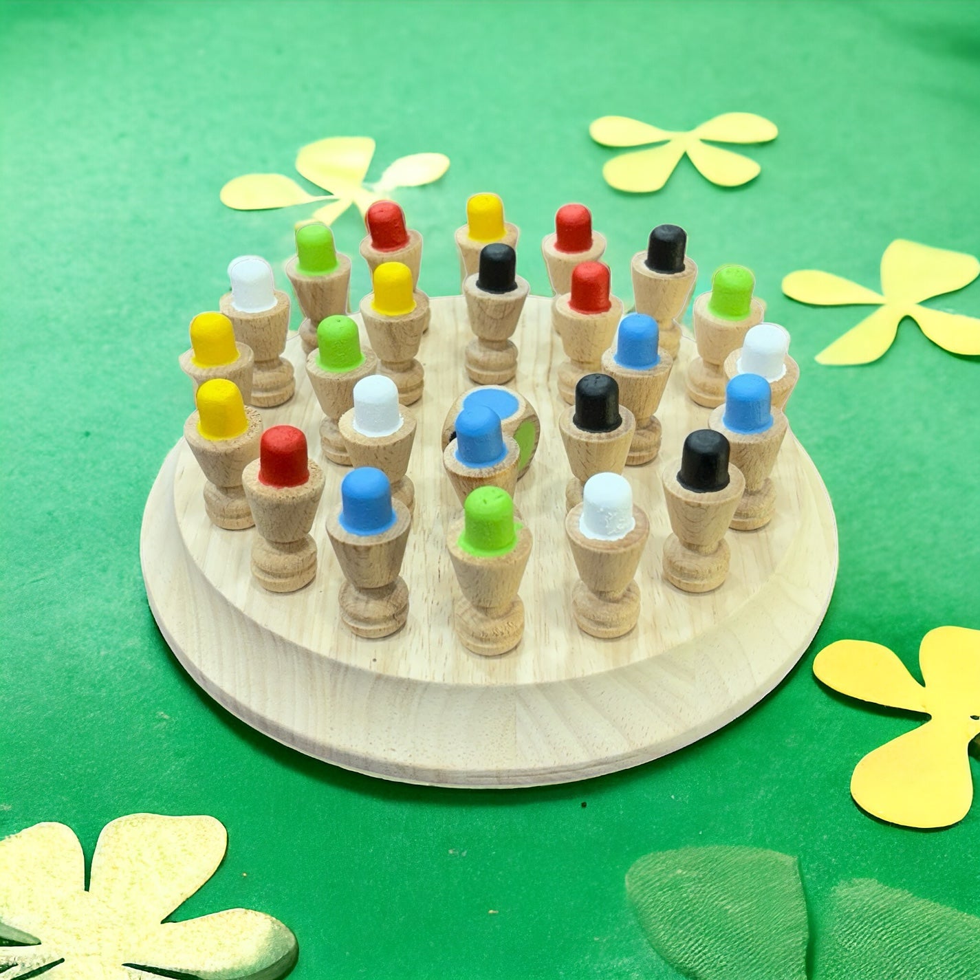 Matching Wooden Memory Chess Game