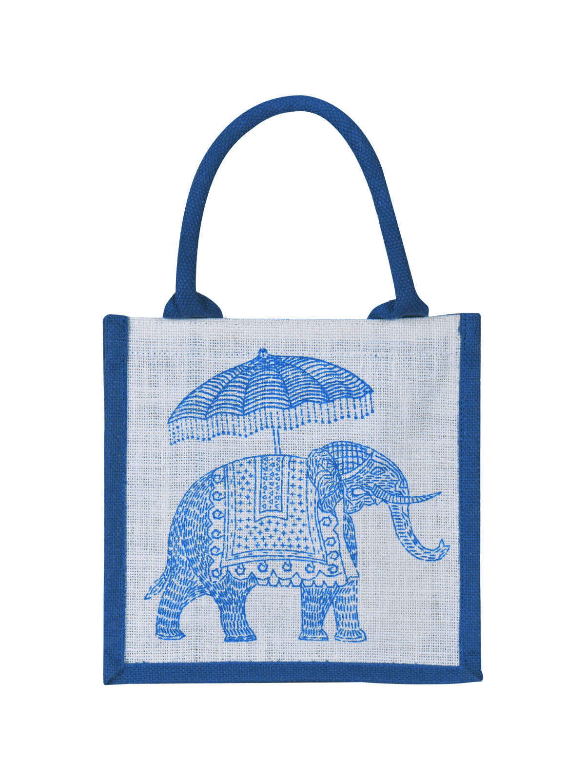 Jute Cottage Elephant Print Zipper