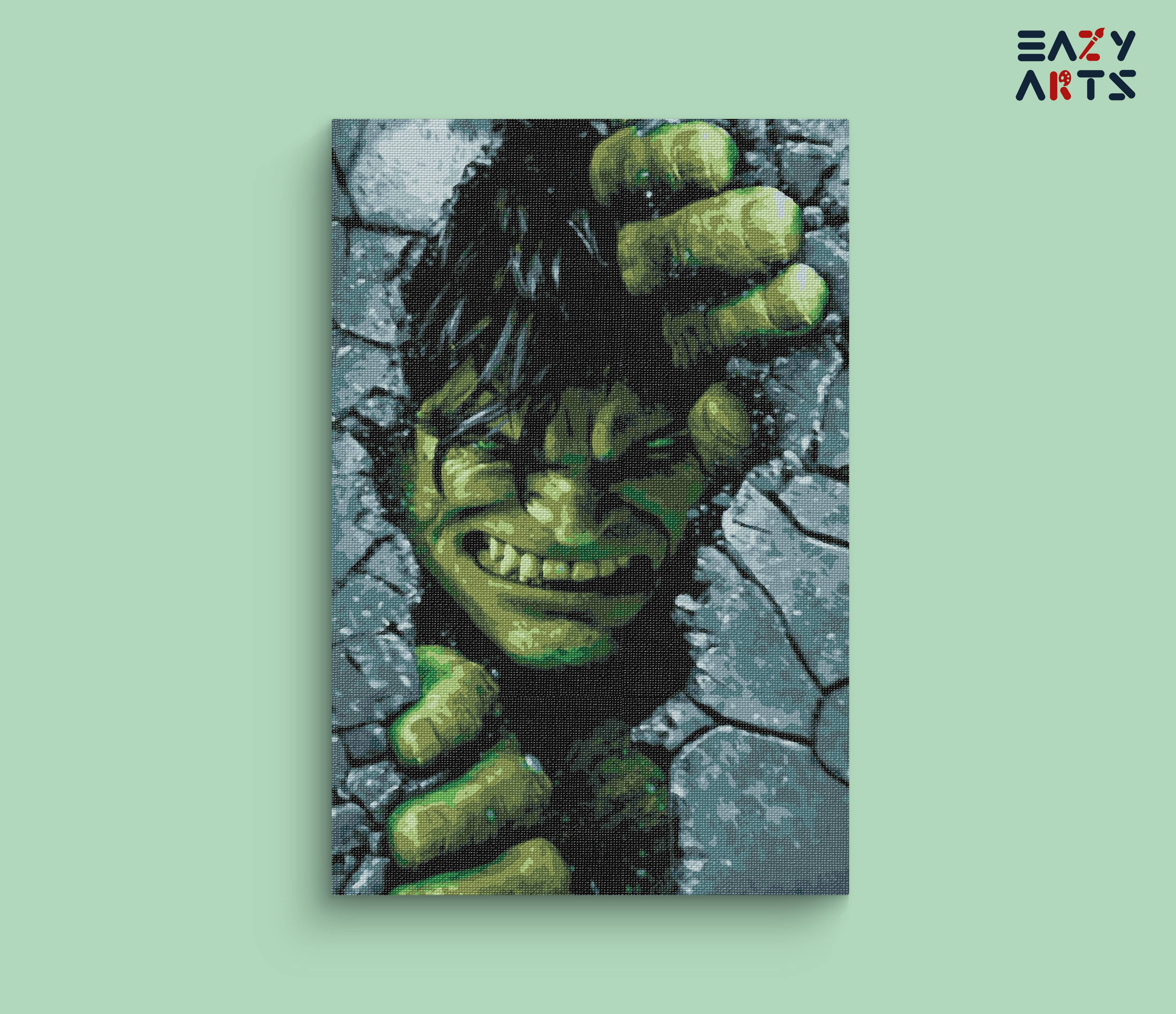Hulk Tearing Wall Paint By Numbers kit