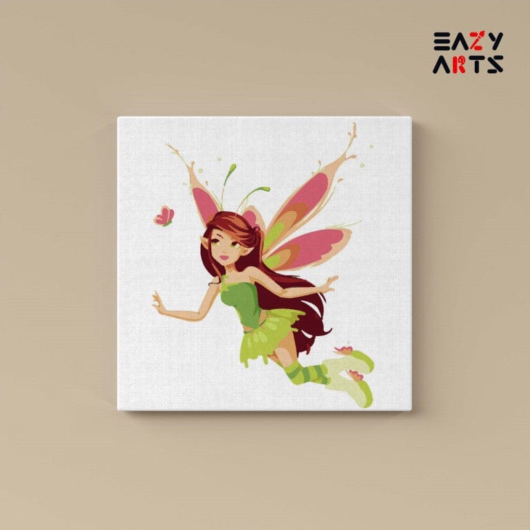 Flying Butterfly Fairy Paint By Numbers Kit For Kids