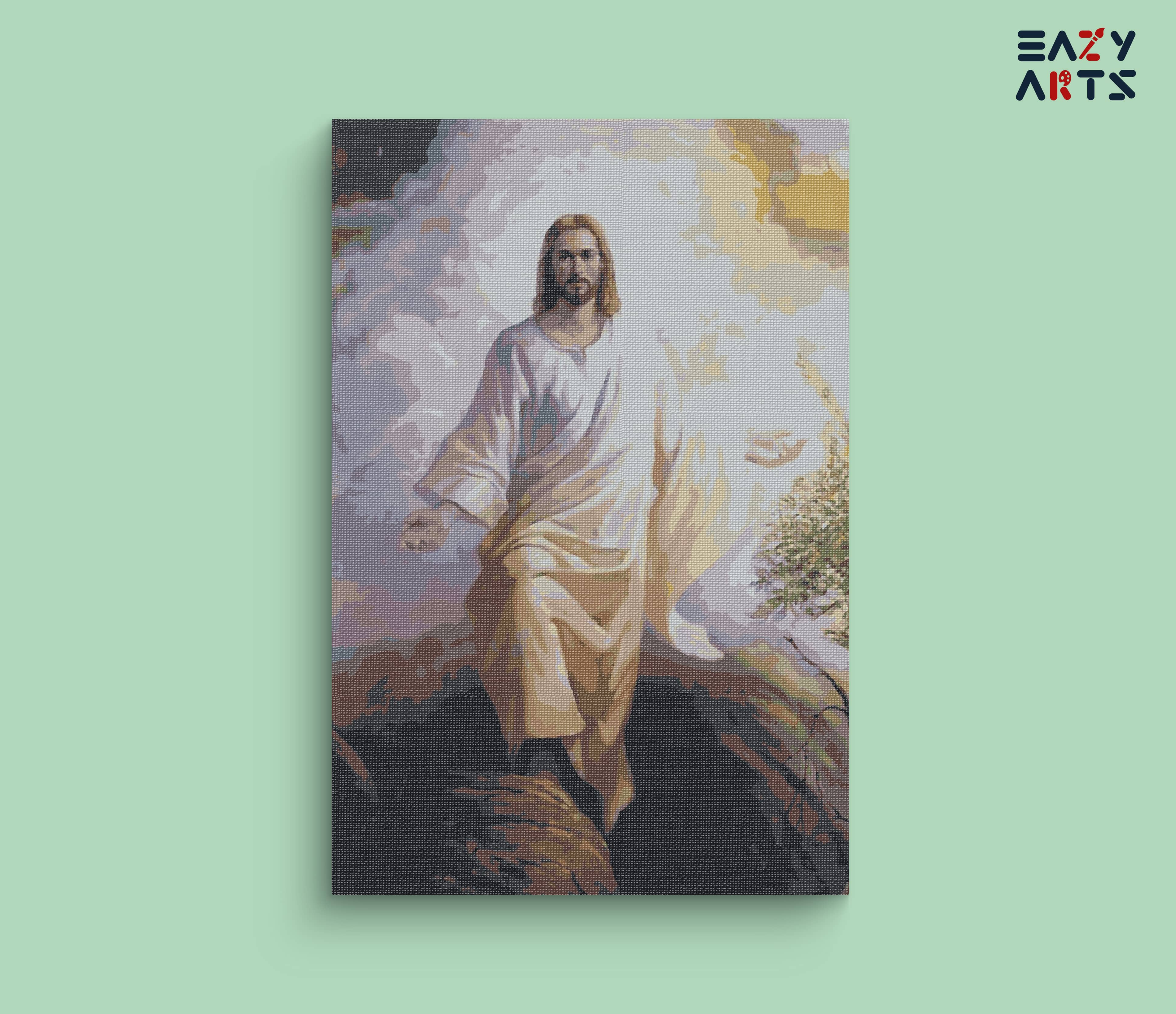 Jesus Christ on Mountain Paint By Numbers kit