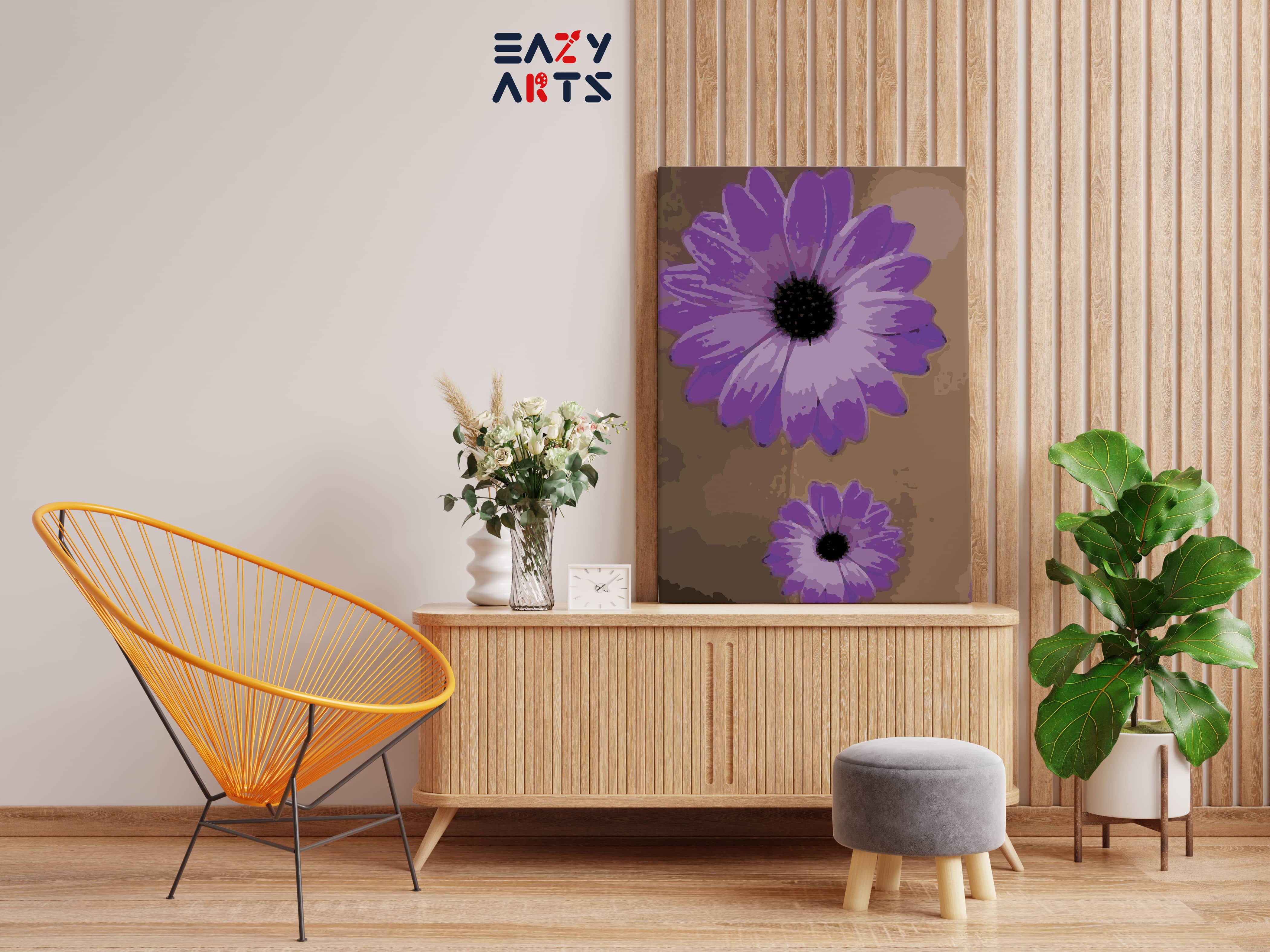 Purple Lavender Flower Paint By Numbers kit