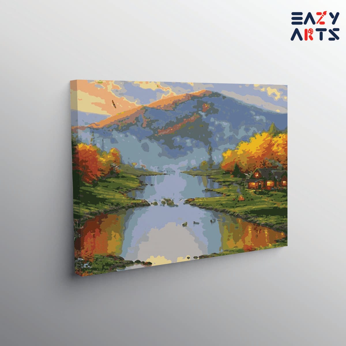 River Mountain and Home Paint By Numbers kit