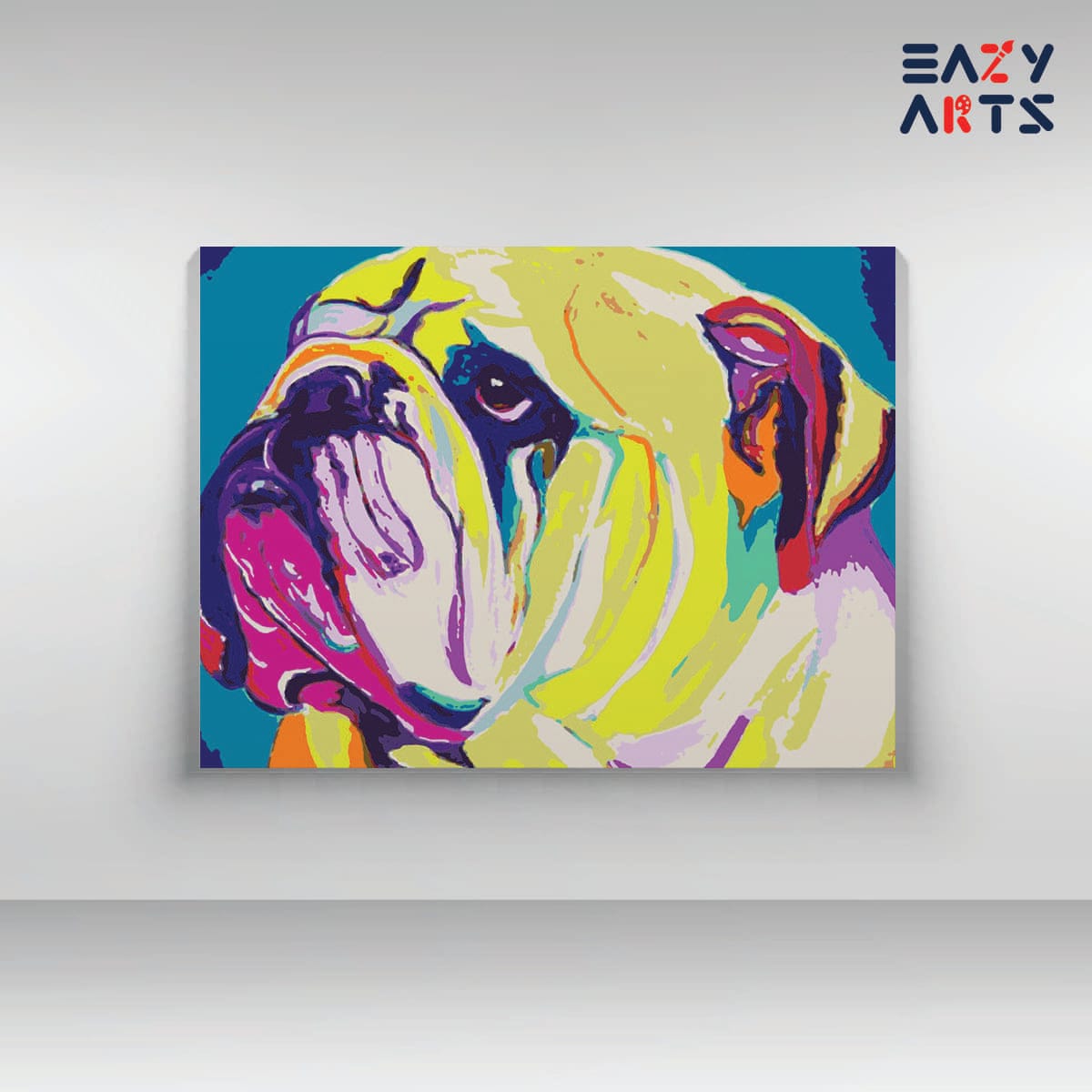 Dog Pitbull Abstract Paint By Numbers kit