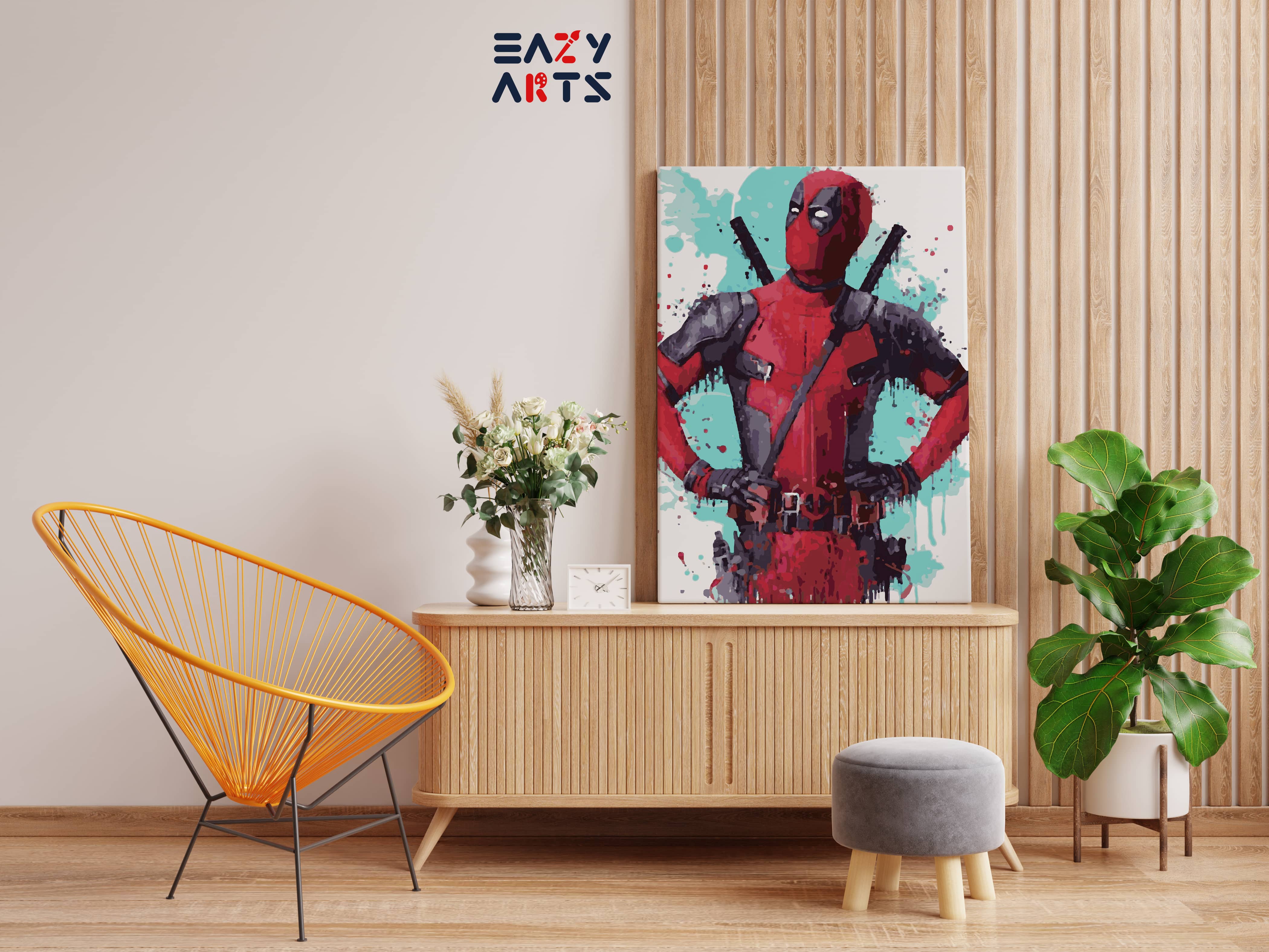 Dead Pool Paint By Numbers kit