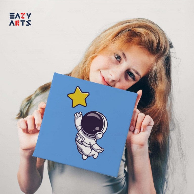 Astronaut Catching Star PBN Kit For Kids