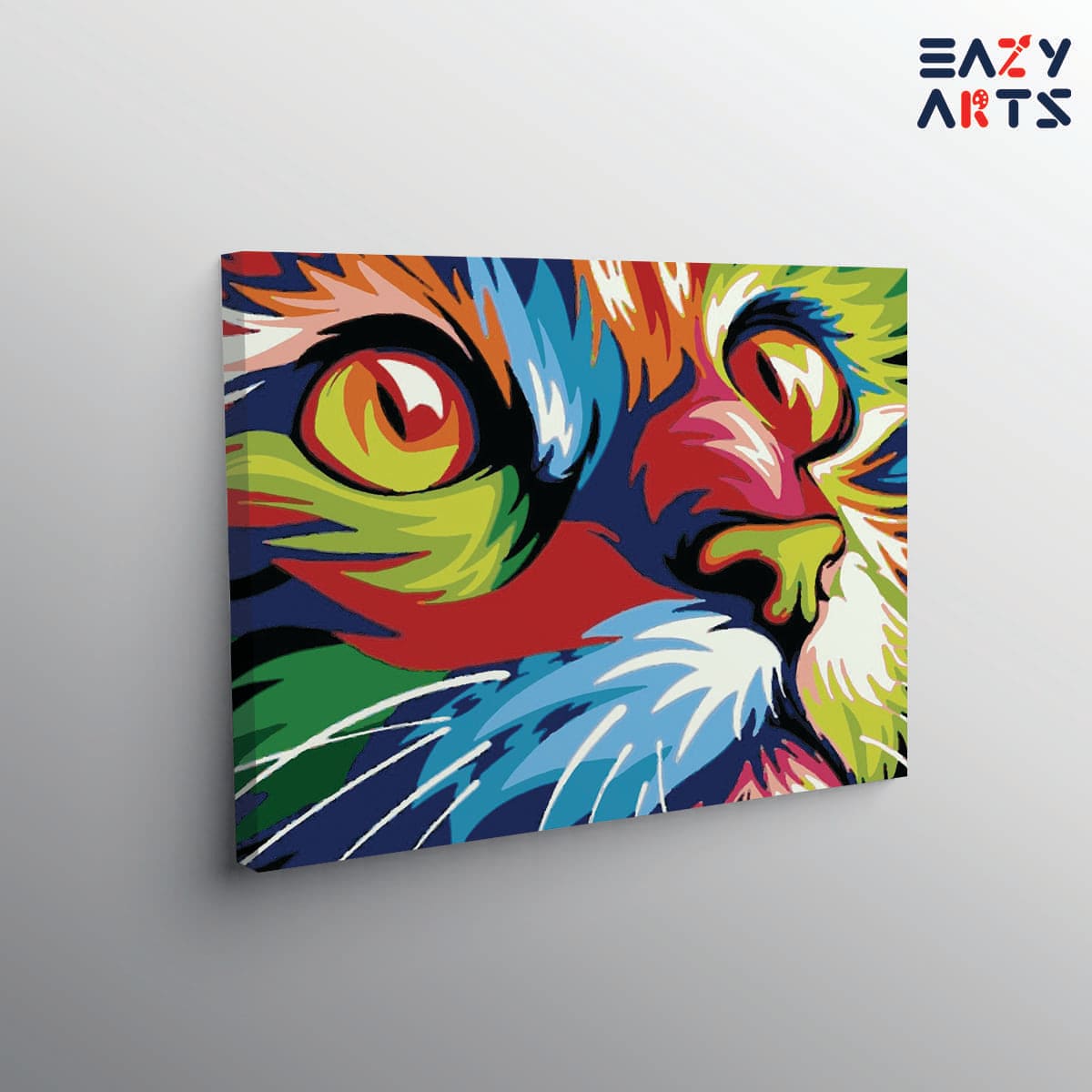 Cat Abstract Closeup Paint By Numbers kit