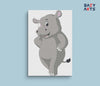 Eazy Arts Rhino Paint By Numbers Kit For Kids