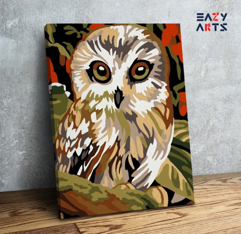 Owl Paint By Numbers Kit For Kids
