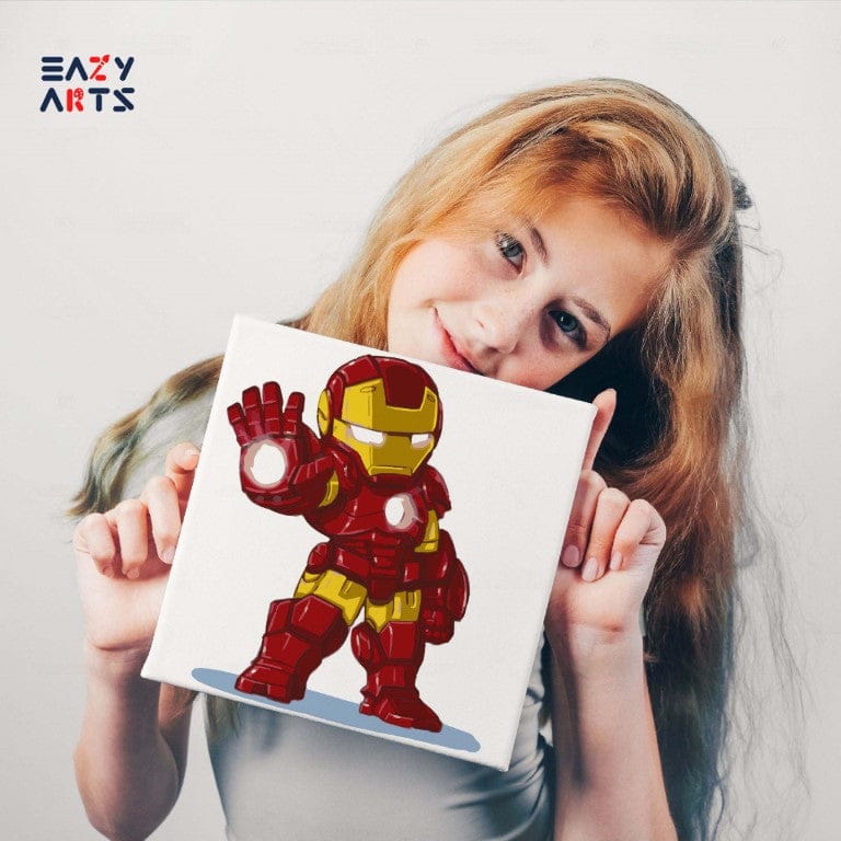 Ironman Standing Paint By Numbers Kit For Kids