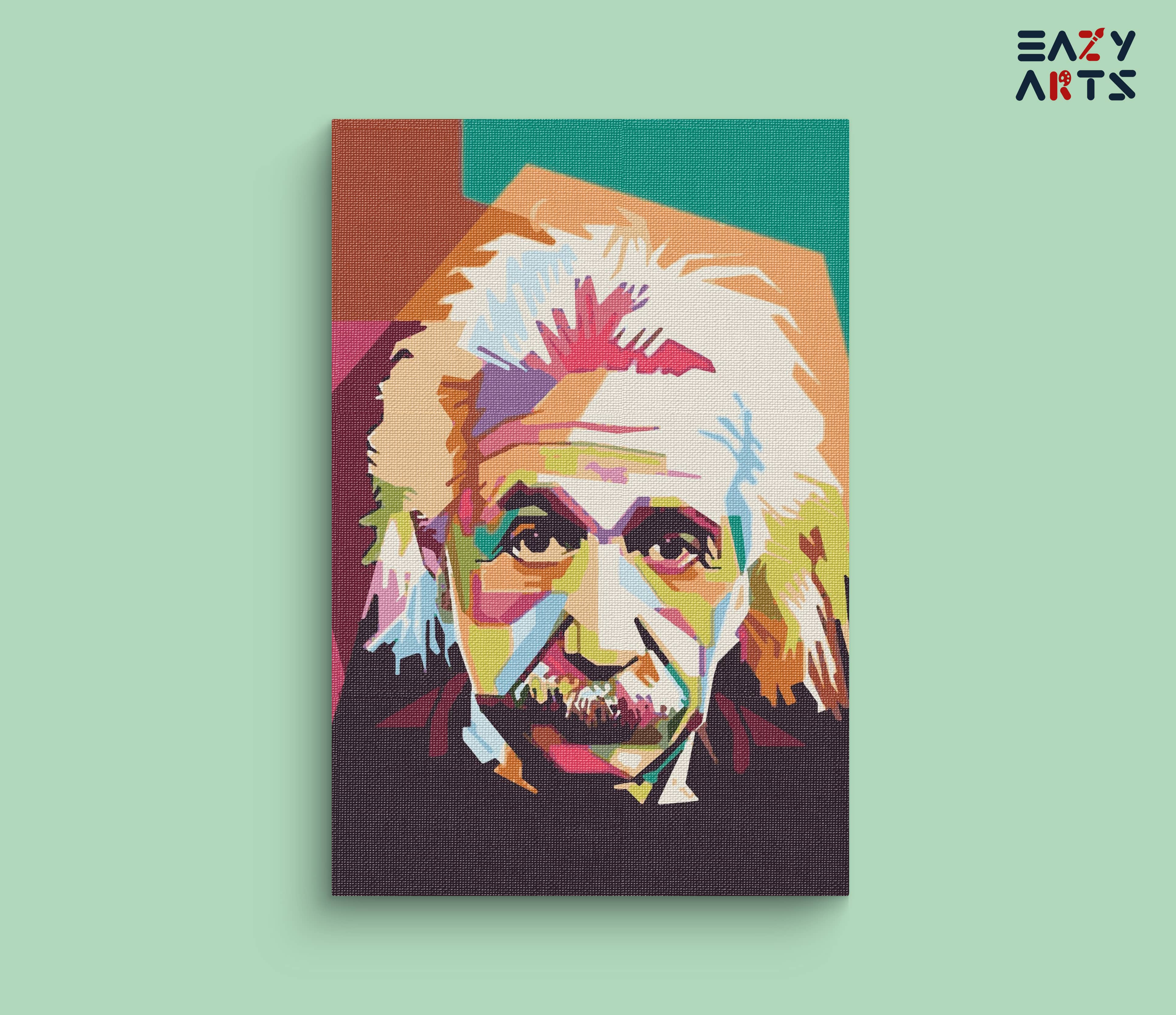 Albert Einstein Abstract Paint By Numbers kit