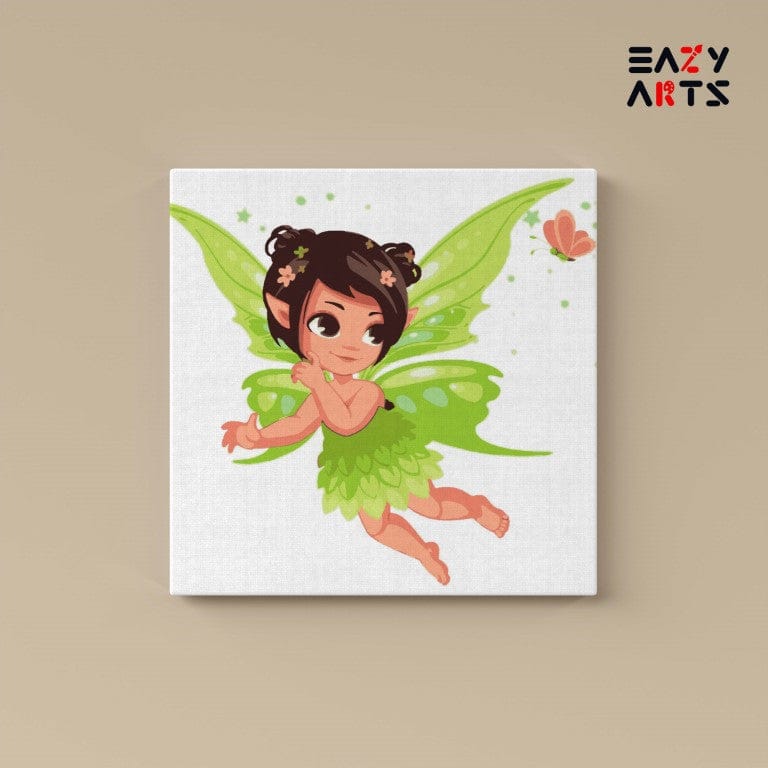 Green Fairy Paint By Numbers Kit For Kids