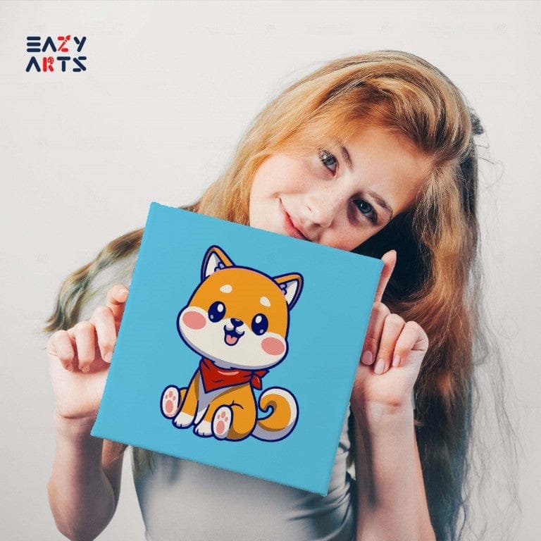 Cute Cat Sitting PBN Kit For Kids