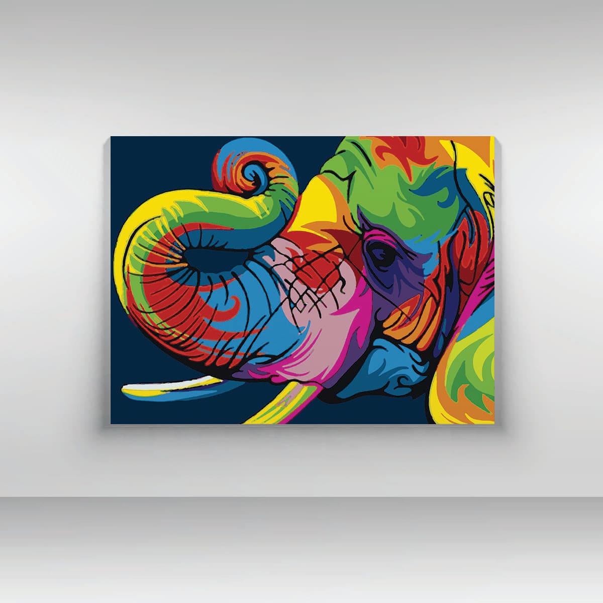 Elephant Abstract Paint By Numbers Kit