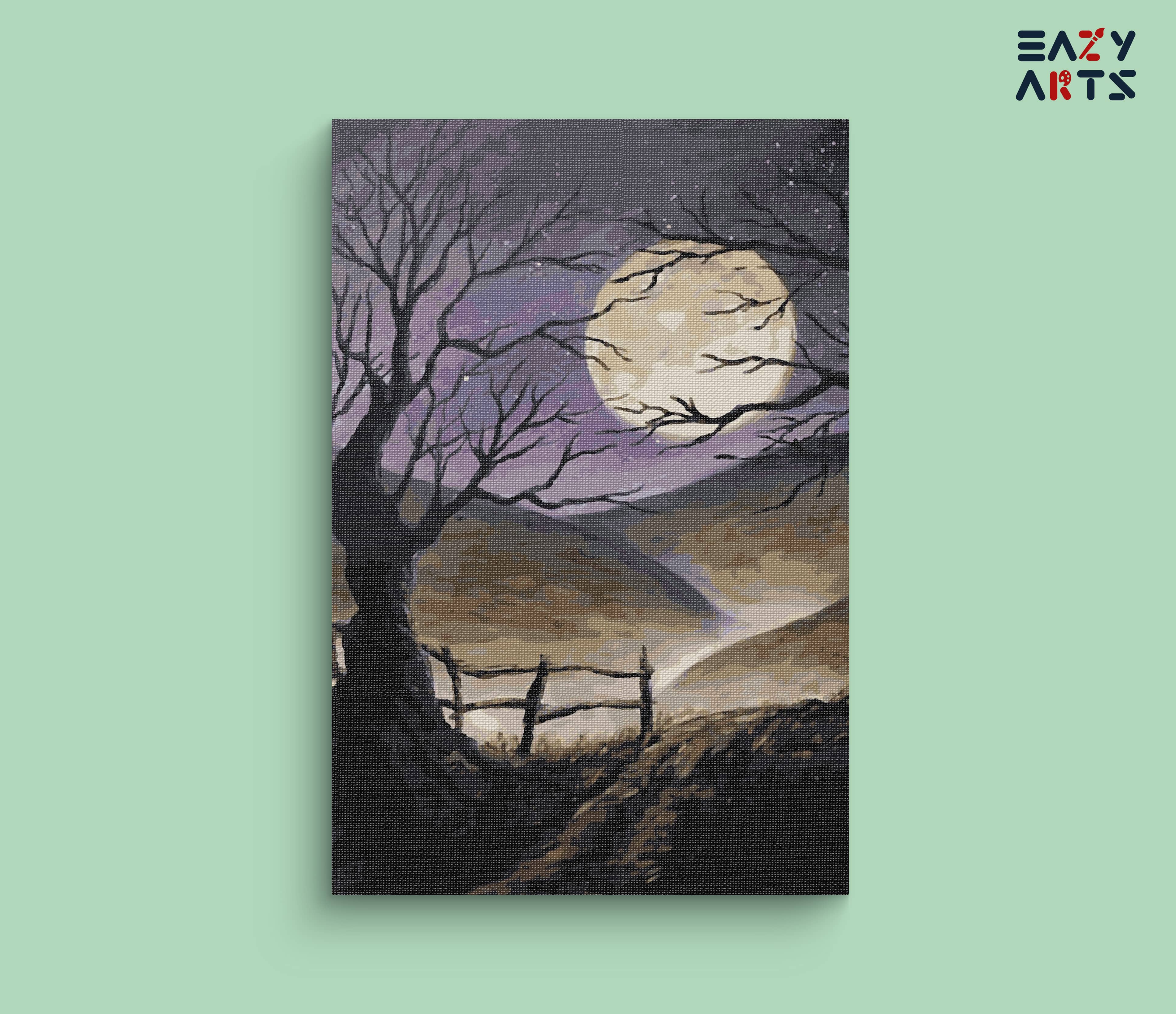 Beautiful Moon Paint By Numbers kit