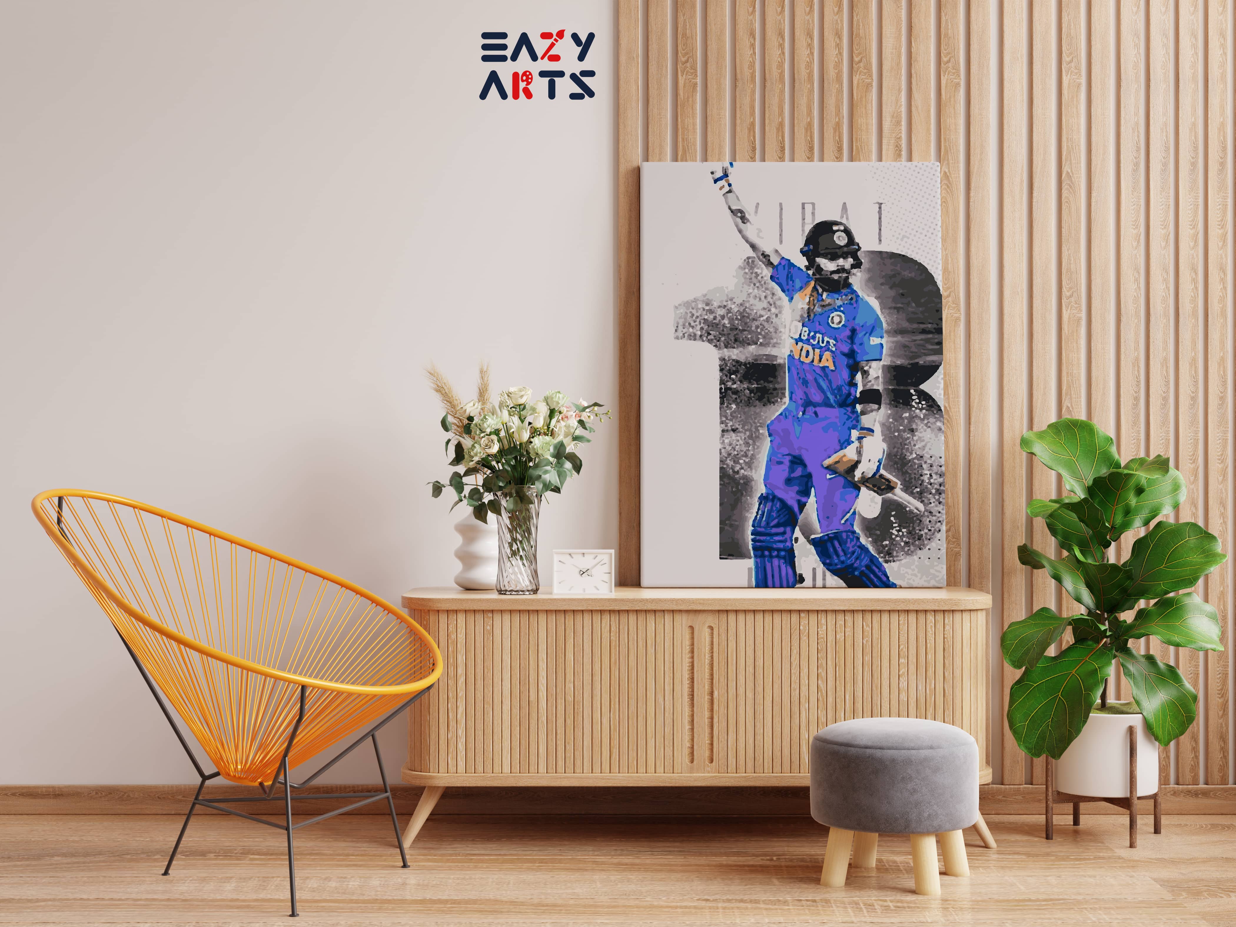 Virat Kohli 18 Paint By Numbers kit