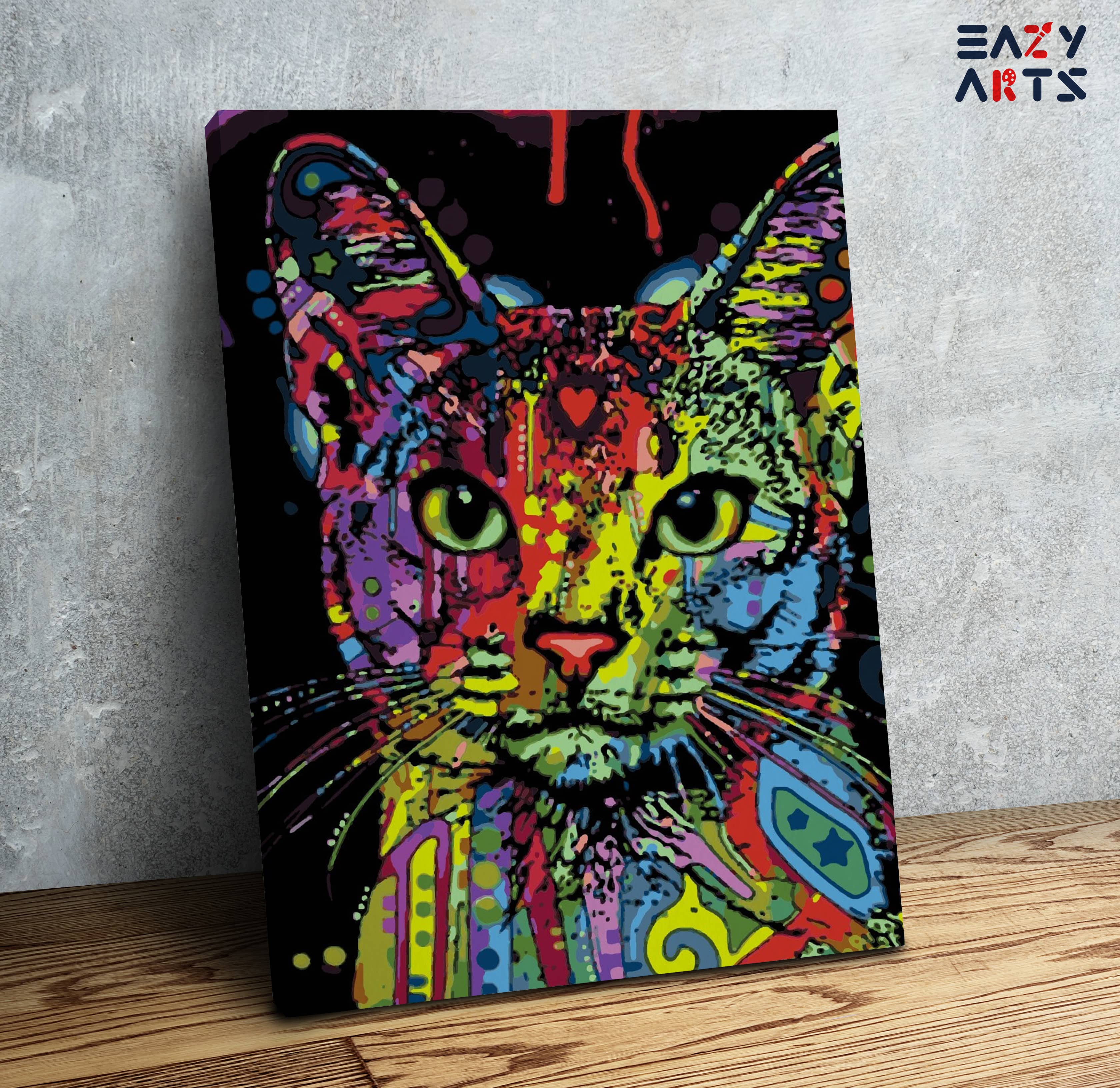 Cat Colourful Paint by Numbers Kit