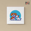Eazy Arts Dog Cat Friends PBN Kit For Kids