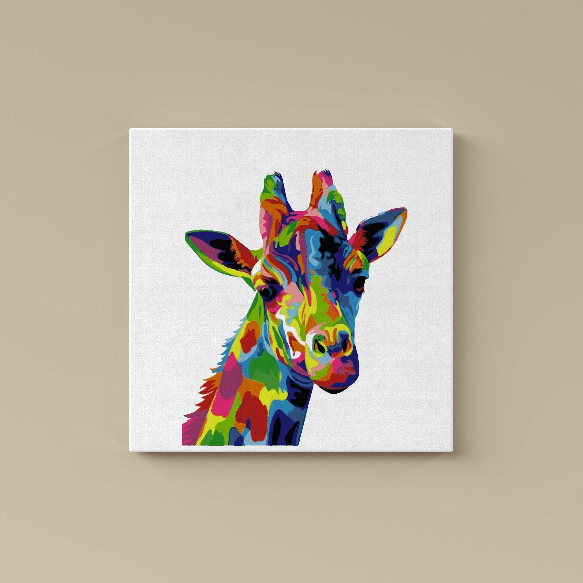 Giraffe Abstract Paint by Numbers Kit