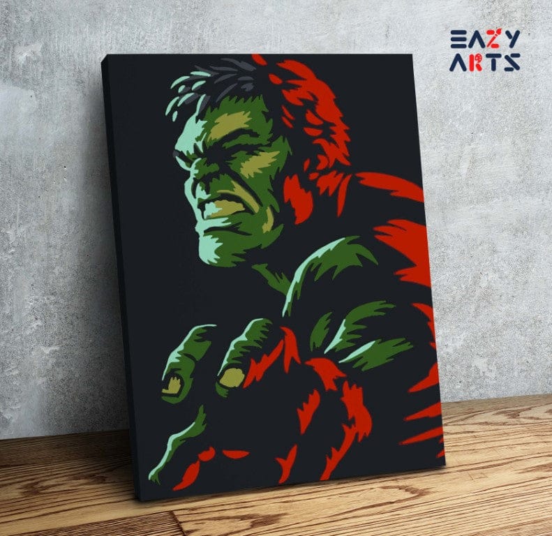 Hulk Abstract Paint By Numbers Kit For Kids