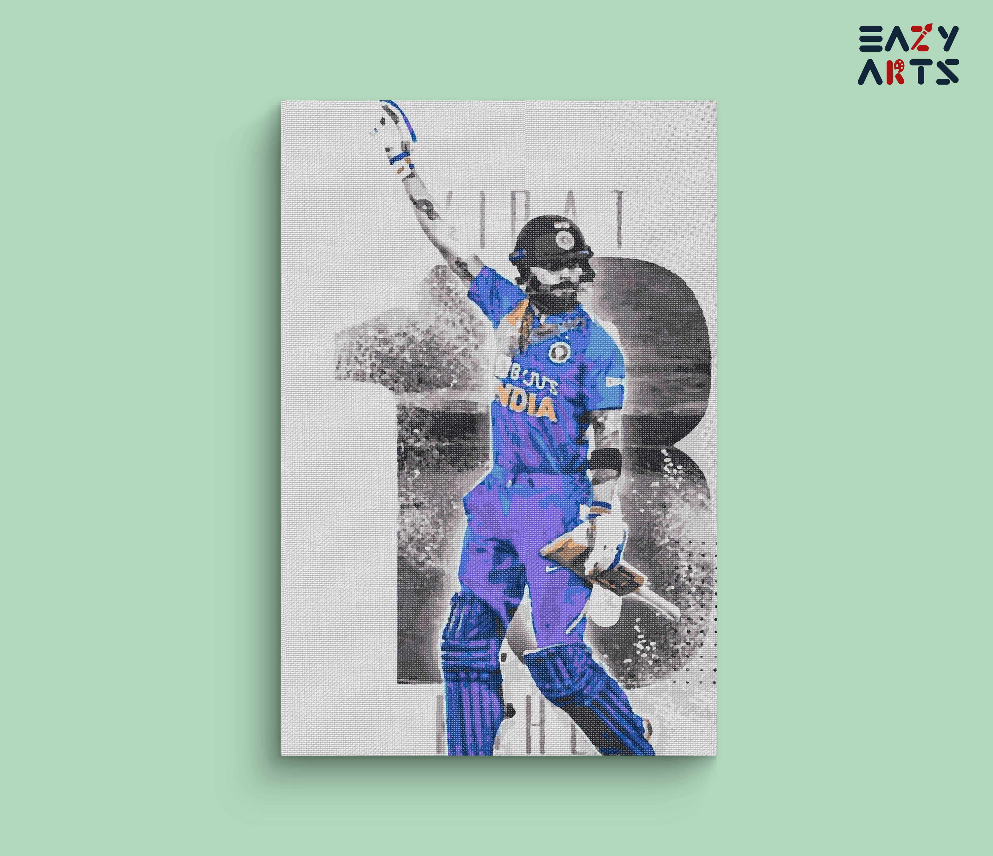 Virat Kohli 18 Paint By Numbers kit