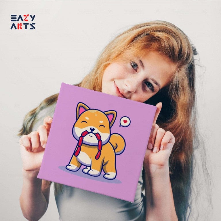 Dog with Hotdog Paint By Numbers Kit For Kids