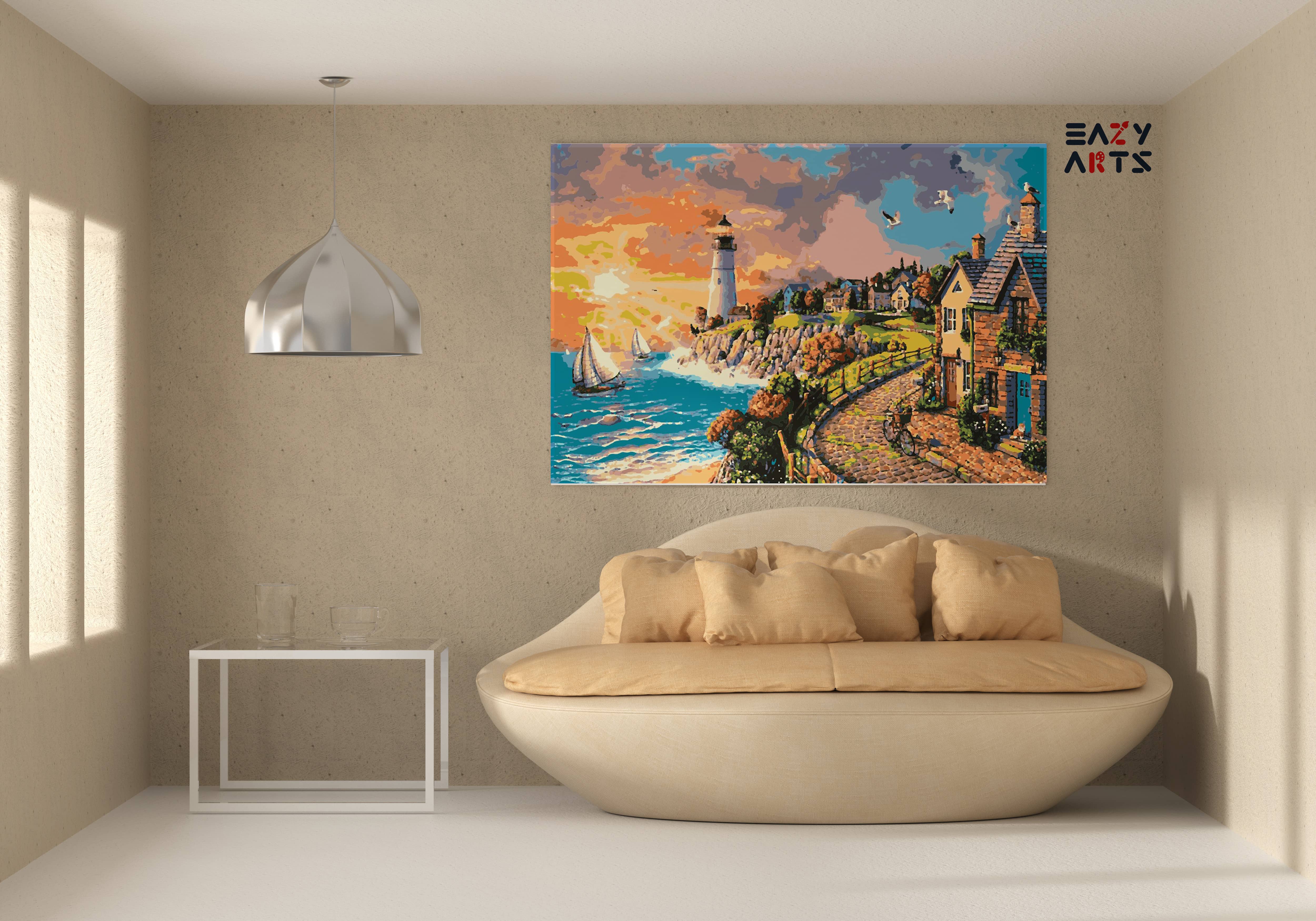 City on The Beach Paint By Numbers kit