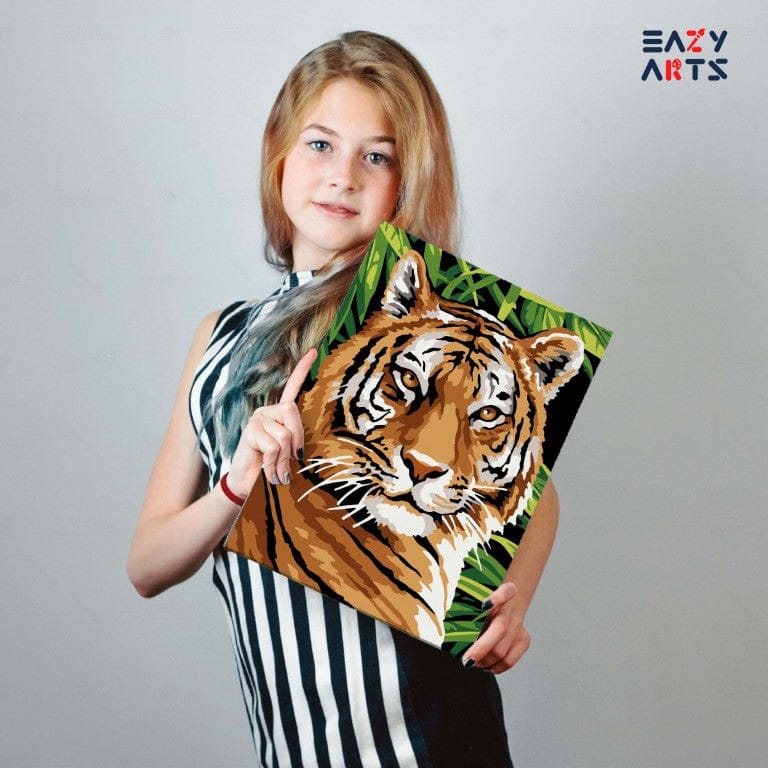 Tiger Face Paint By Numbers Kit For Kids