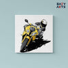 Eazy Arts Yellow Bike With Rider Paint By Numbers kit