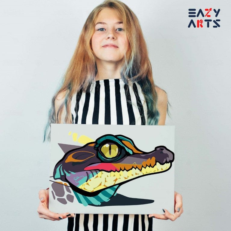 Crocodile Paint By Numbers Kit For Kids