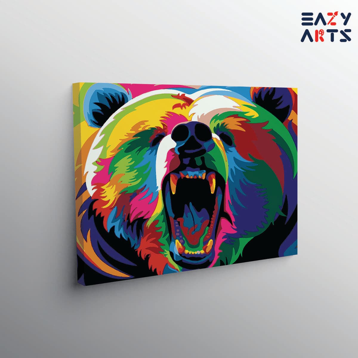 Bear Screeming Paint By Numbers kit